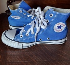Blue Men's Converse Chuck Taylor All Star High Top Shoes S-4 Fits Women's S-6