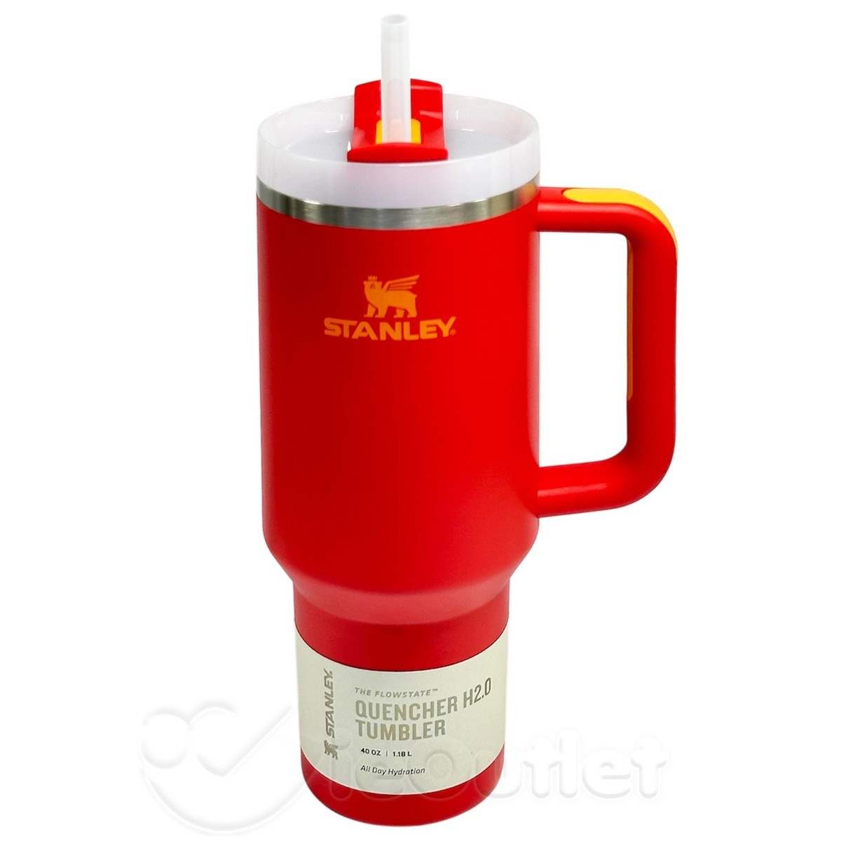 NEW Genuine STANLEY Quencher H2.0 Tumbler Flowstate 40 oz - Chili
