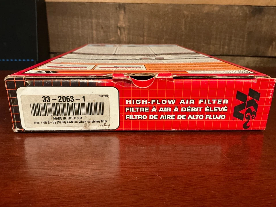 Filtro de aire de alto flujo K&N.33-2063-1 Caja abierta 📦 Foto 4 de 4