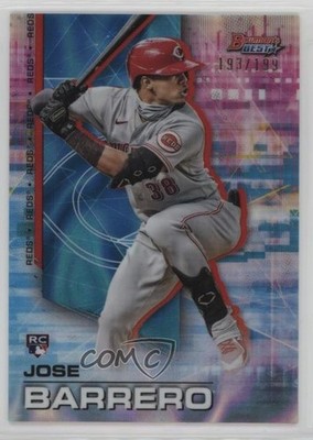 2021 Bowman's Best Aqua Lava Refractor /199 Jose Garcia Barrero Rookie RC 1lw4