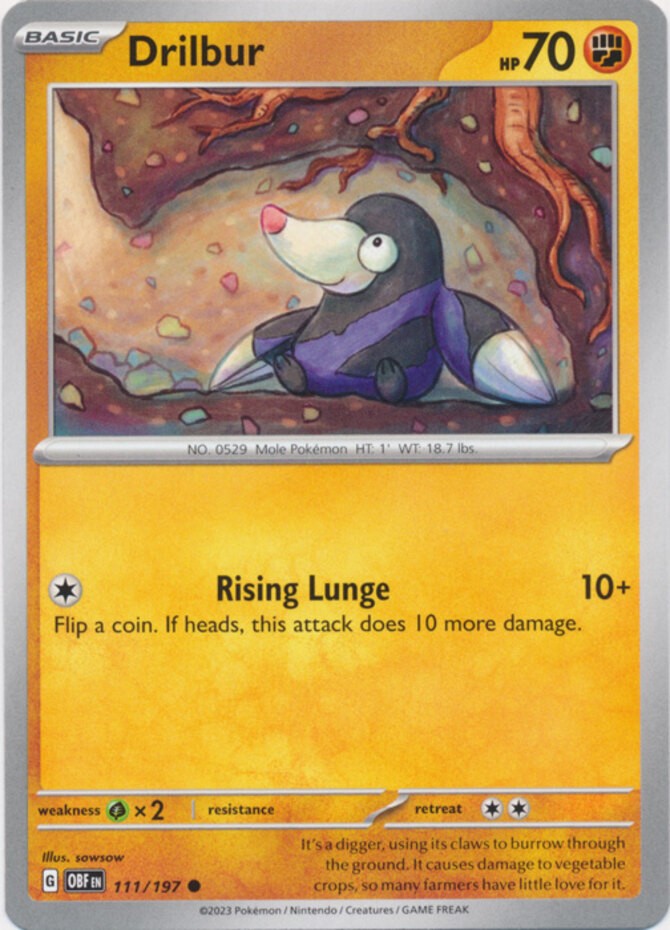 Drilbur - 111/197 - Common - Near Mint