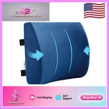 Universal Fit Lumbar Support Pillow for Office, Car, Gaming Chairs in Navy
