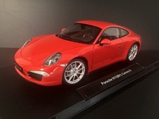 Schuco Porsche 911 991 Carrera 4 GTS Targa 2014 Voiture miniature Rouge 1:18