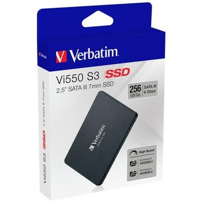 Verbatim Vi550 S3 SSD 256GB Interne 2,5'' SATA III 7mm SSD-Laufwerk 3D NAND