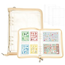 Sticker Organizer Binder, Sticker Album with 180 Pocket, Wheat Color