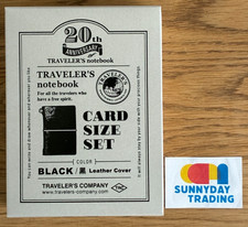 TRAVELERS Notebook Limited Card Size 20th Anniversary Set Black