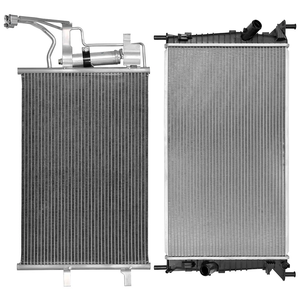 Fits 2004-2009 Mazda 3 Replacement Radiator & Condenser Assembly - Image 3 of 4