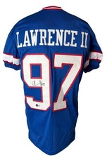 NY Giants Star DEXTER LAWRENCE Autographed Custom Jersey #97 - BECKETT CERTIFIED