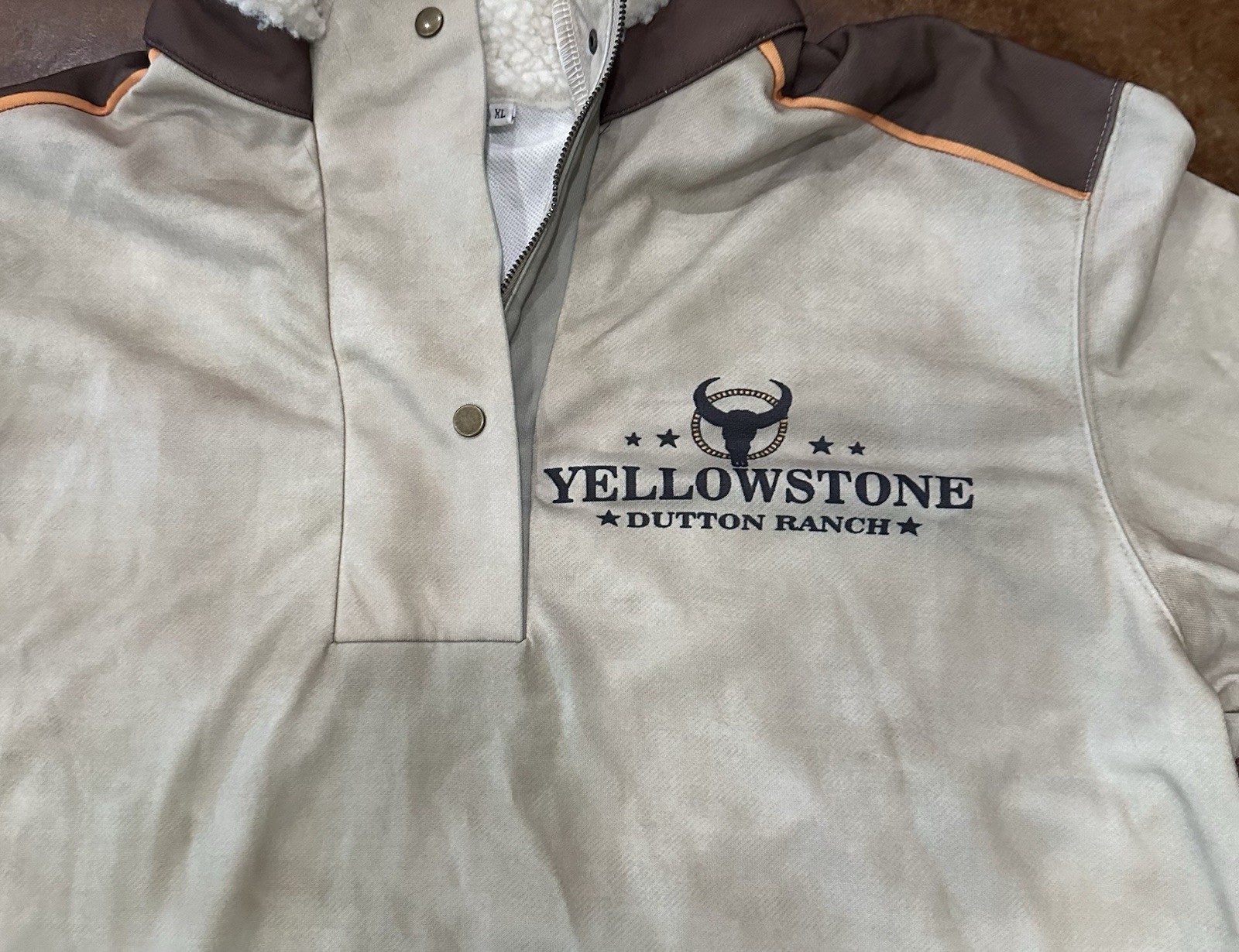 Yellowstone Large Pullover Dutton Ranch Cream Thi… - image 2