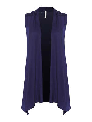 MixMatchy Lightweight Sleeveless Draped Open Front Cardigan Vest