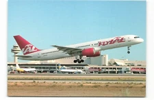Postcard Airline FLY LAL B-757-204 LY-FLG CC9.