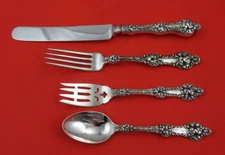 Old Orange Blossom by Alvin / Gorham Sterling Silver Regular Place Setting 4pc