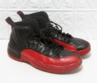 Jordan 12 Men's Shoes Retro Mid Flu Game 130690-002 Red/Black Size 12 Pre-Owned