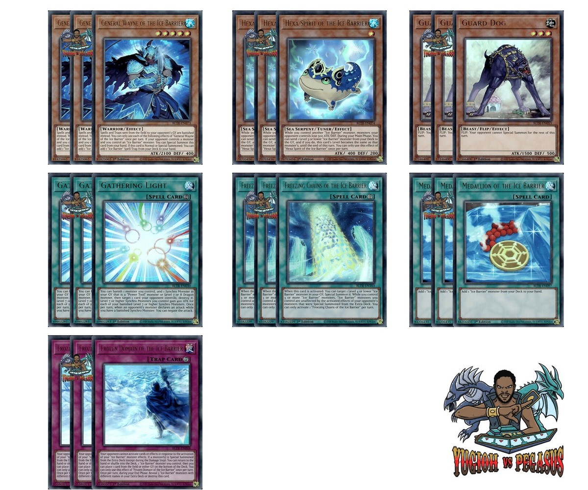 Yugioh! Hexa Medallion Freezing Chains General Wayne of the Ice Barrier Deck  NM | eBay Australia