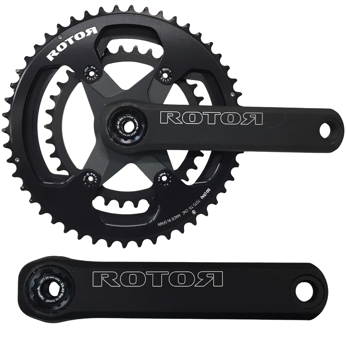 Rotor NS24 shimano GRX コンバーチブルクランク NS24 Shimano® GRX® Compatible crankset