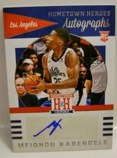 MFIONDU KABENGELE /99 AUTO HOMETOWN HEROES CHRONICLES PANINI BASKETBALL 2019-20