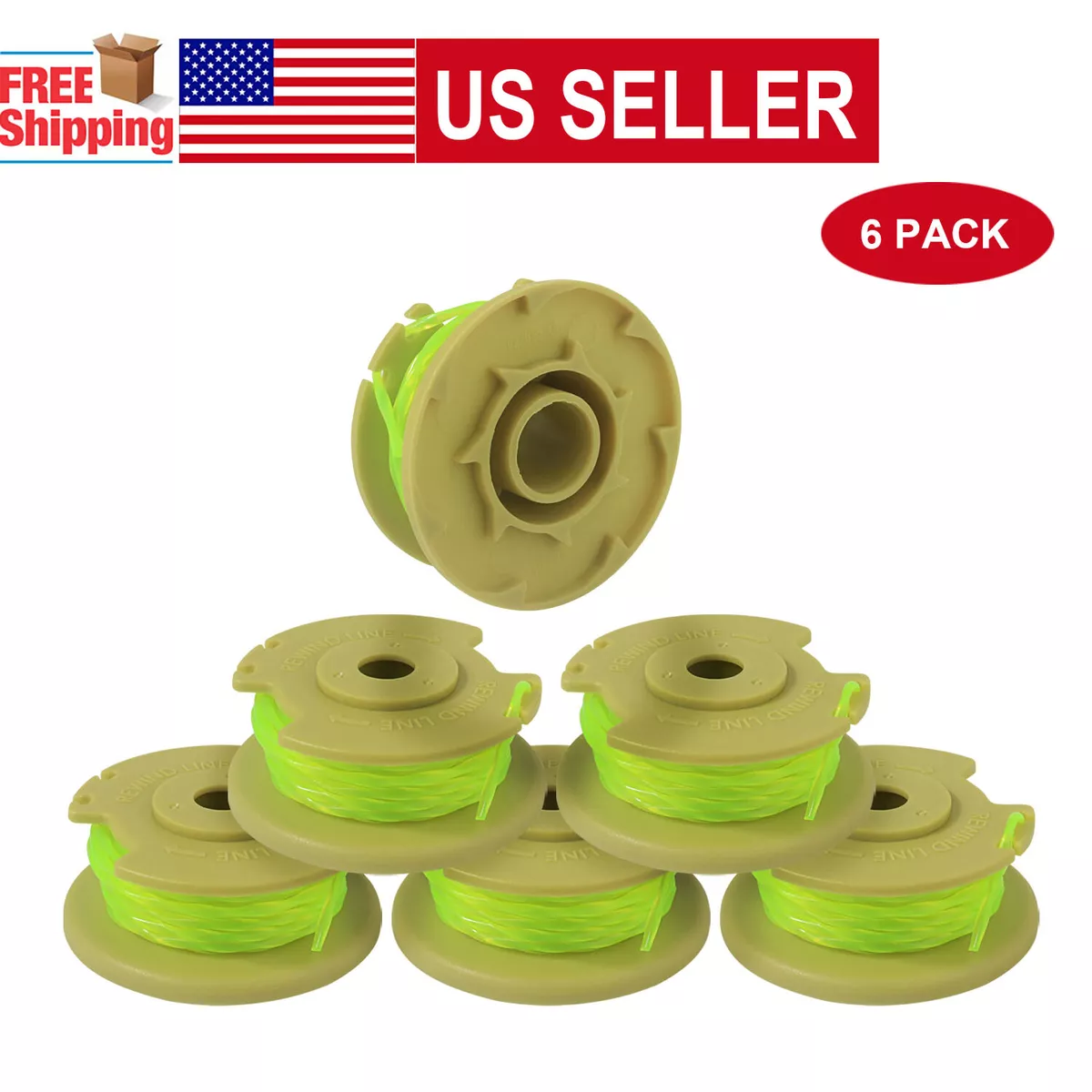 For Ryobi Replacement Twisted 0.080 In. String Trimmer Auto Feed