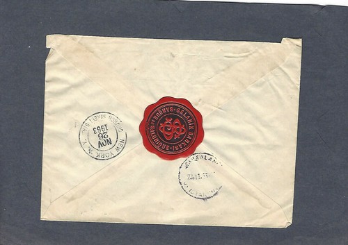 1953 REGISTRIERTE MERSINE, TÜRKEI NACH NEW YORK, NEUE COVER - Bild 2 von 2