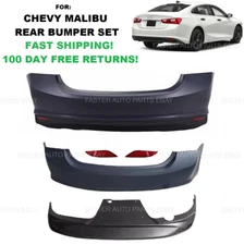 FOR 2016-2020 Chevy Malibu Rear Upper Lower Bumper