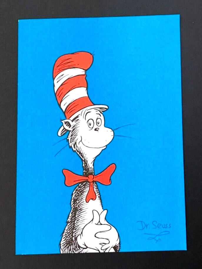 DR. SEUSS + IMPRESIÓN FIRMADA "GATO EN EL SOMBRERO" ENMARCADA ¡CÓMPRALO AHORA! Foto 2 de 3
