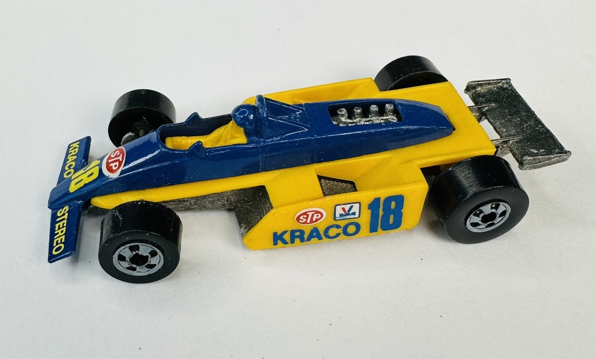 1982 Mattel Hot Wheels # 18 Kraco Indy Race Car Malaysia Formula