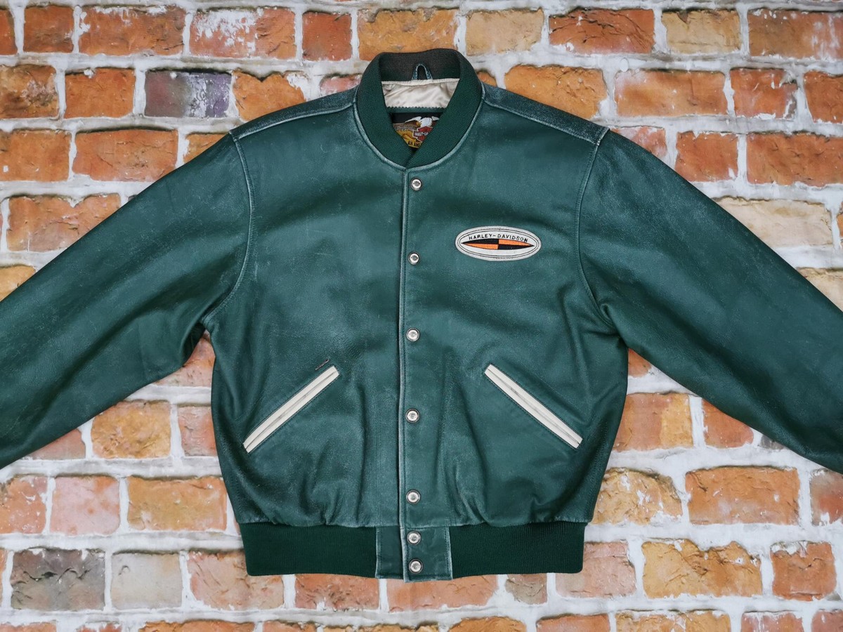 Veste Cuir Vintage Harley-Davidson Taille L - Style Motard US Années 80/90, Occasion TB