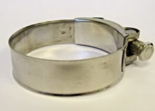 NEW (2) PACK 80-85 MM (3.14-3.35 IN) HD 304 STAINLESS STEEL T-BOLT HOSE CLAMP 