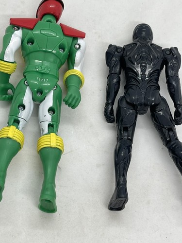 Power Rangers X 2 Bandai Green Black Ranger Figurines 18 Cm - Picture 5 of 5