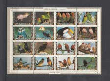 Umm Al Qiwain - 16 Bird Stamps (WSB-130)