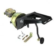 55-59 Chevy Truck FW 8 Dual Brake Pedal kit Drum/Drum3in Rubber Pad