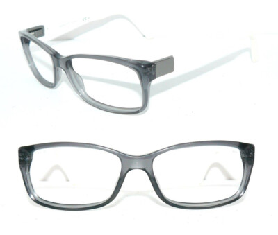 GUCCI BRILLE GRAU WEISS TRANSPARENT GG 1634 HERREN DAMEN FASSUNG + BOSS ETUI