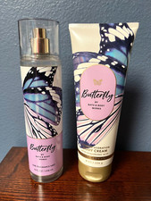 BATH BODY WORKS Lot 2Pc Duo Set BUTTERFLY Fragrance Mist  Body Cream Lotion NEW