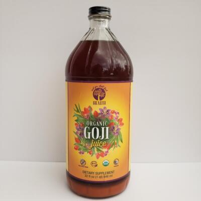 3pk - 32oz ORGANIC 100 % GOJI Berry HAPPY Super Fruit JUICE GLASS Bottle   SALE!