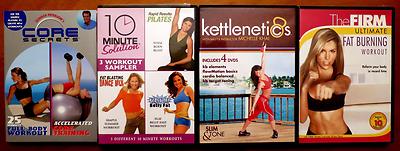 LOT OF 4 EXERCISE WORKOUT DVD GUNNAR PETERSON'S CORE SECRETS 10 MINUTE SOLUTION