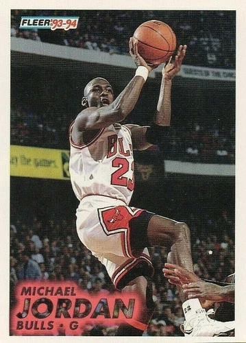 1993-94 FLEER MICHAEL JORDAN CHICAGO BULLS #28 NBA BASKETBALL CARD