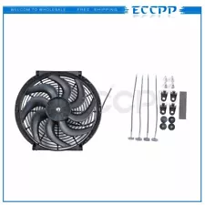 Electric Condenser Radiator Cooling Fan Assembly 14" Inch Universal 12V