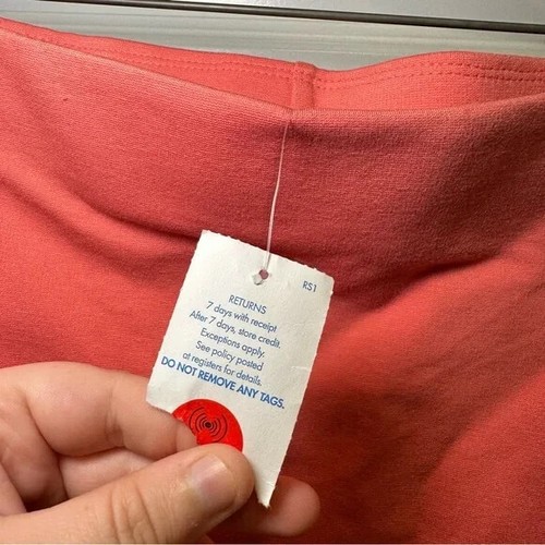 NWT Love J Coral Pink Pull On Bodycon Pencil Skirt size 1X - Picture 4 of 8