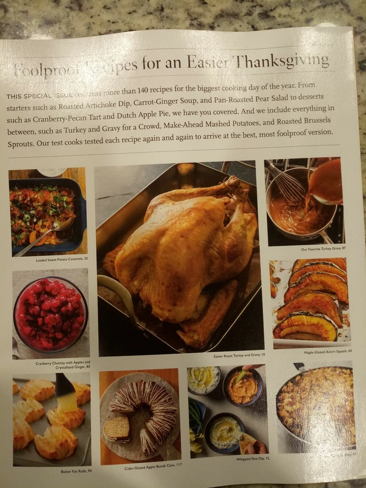 Cook's all time best Thanksgiving recipes including 59 best sides,pies perfected - Image 2 of 2