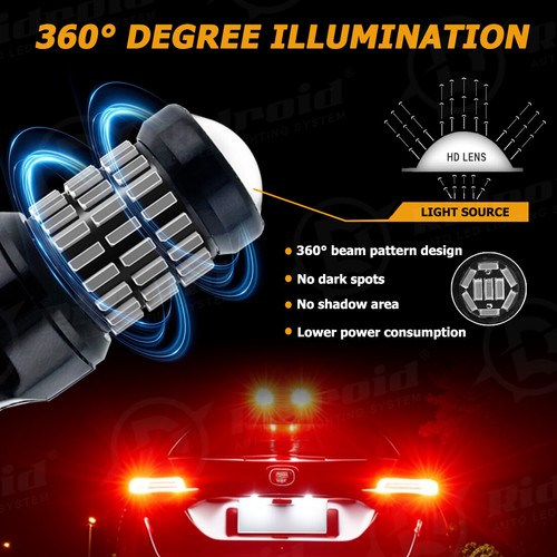 7443 7440 Rojo/Blanco/Ámbar LED DRL Señal de giro Bombillas de estacionamiento - Imagen 10 de 22