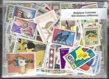 Belgique colonies et République 500 timbres différents