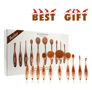 Oval Makeup Brushes 10pcs Oval Brush Set Multipurpose Makeup Brushes