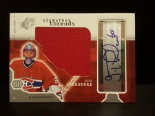 Upper Deck Jose Theodore 2003 Signature Threads 17/50