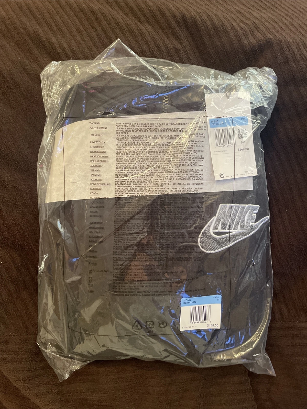 Supreme X Nike Half Zip Hooded Sweatshirt Black IN HAND SIZE Medium