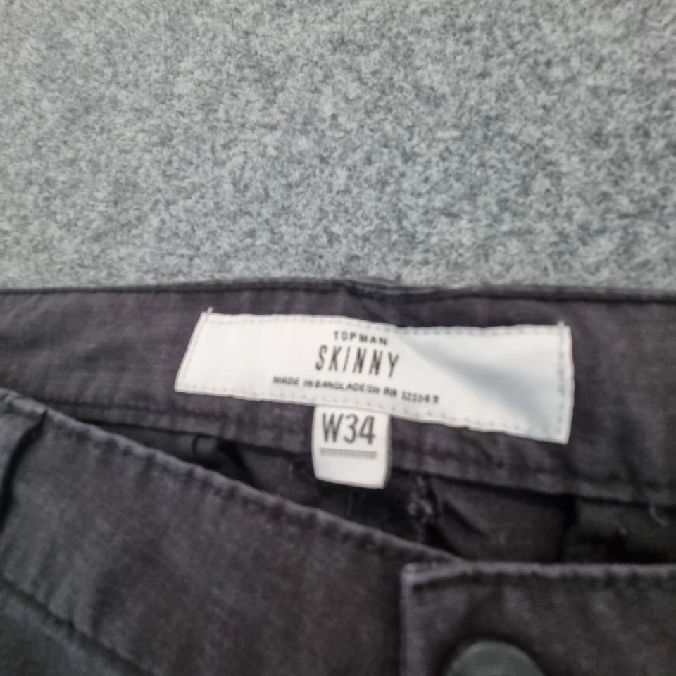 Topman Pantalones Cortos Para Hombre 34 Gris Moderno Chino Algodón Delgado Golf Informal Talla 34 Foto 3 de 4