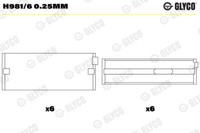 Glyco Kurbelwellenlager FüR VW California T4 Camper 70J 7DJ 7DK 2.5 TDI