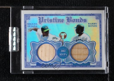 2003 Topps Pristine Refractor 25/25 Miguel Tejada Barry Bonds #PBB-BT v9t