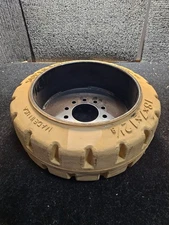 (QTY 1) Mitchell Industrial 18x7x12-1/8 Super Solid Bolt-On Forklift Tire&Wheel