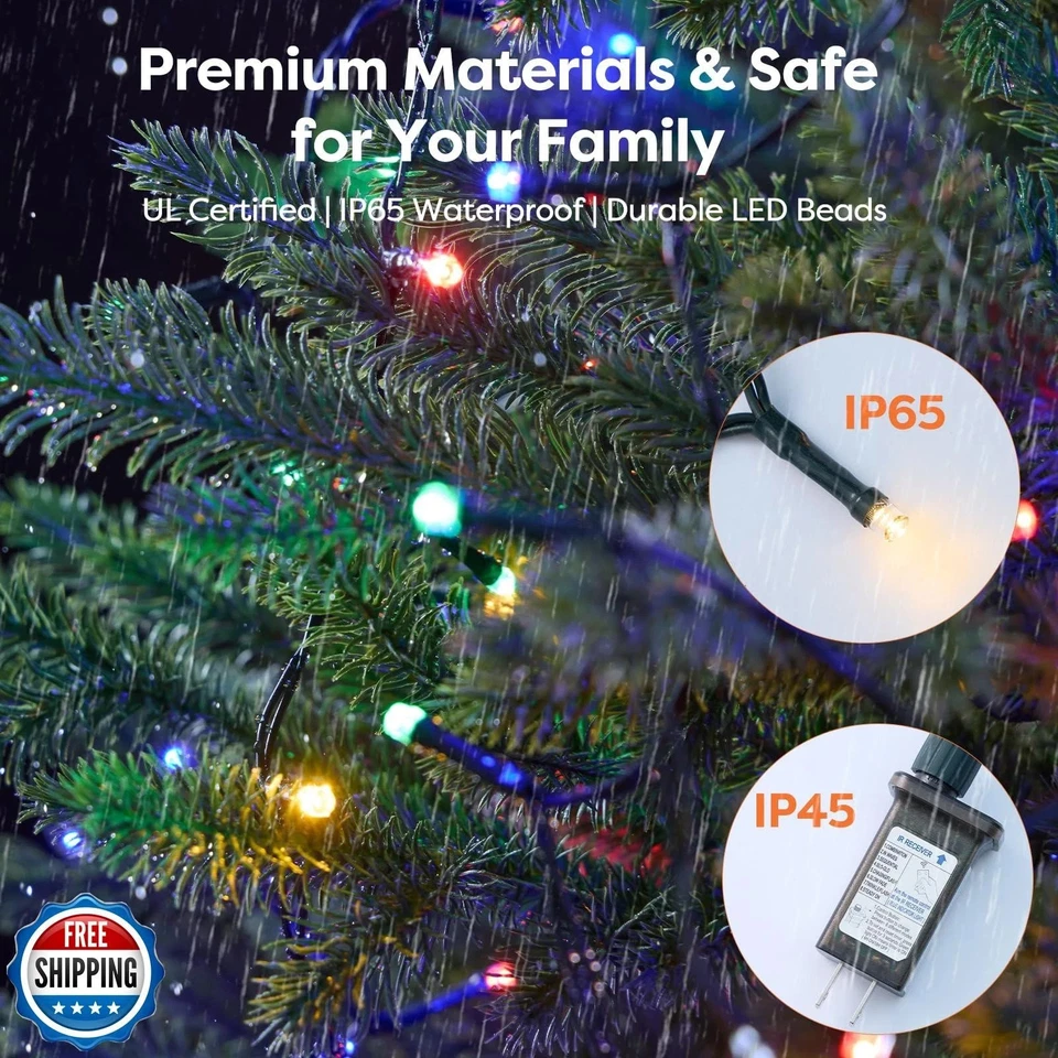 Christmas Tree Lights with Remote 280 LEDs Christmas Lights for Tree with 8 L - Image 2 of 4