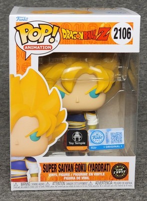 FUNKO POP! DBZ: SUPER SAIYAN GOKU (YARDRAT) [GITD CHASE] w/protector
