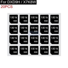 20pcs 1.92T SSD Capacity Sticker For DELL DXD9H X7K8W Tray Caddy Sled